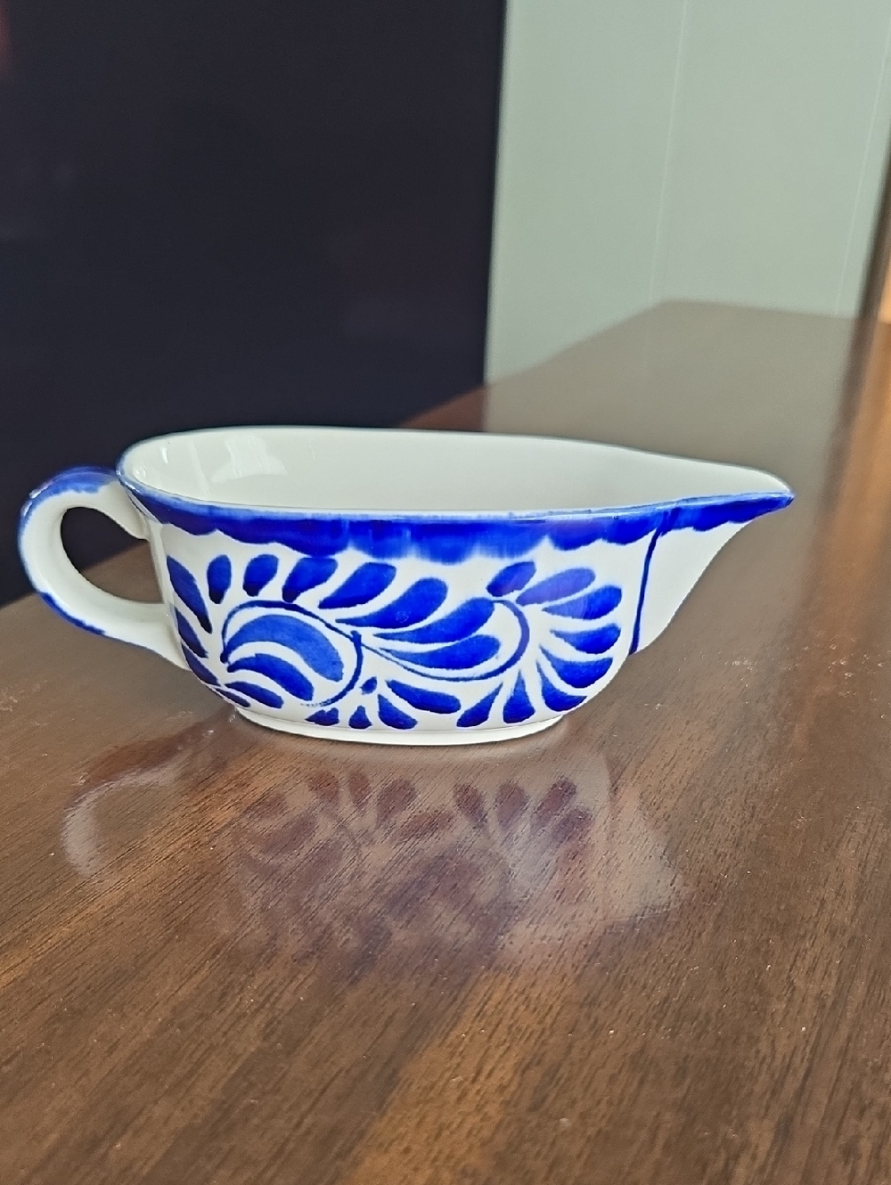 Puebla Blue Gravy Boat